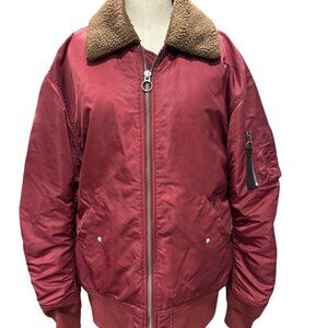 Guy Laroche Men’s Quilted Flight Bomber Jacket – Size Large